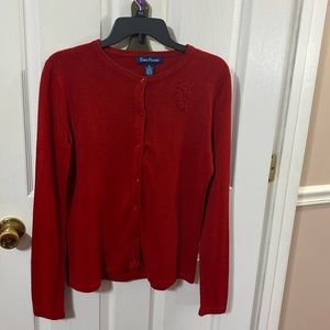 Evan-Picone ladies button down sweater; size: Medium